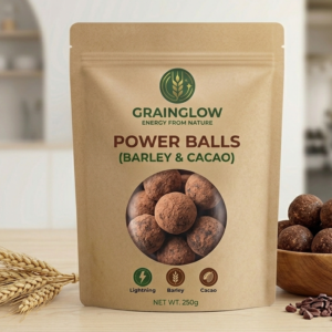 بسكويت استيفيا (300 جرام - فانيليا/نشادر/جوز هند/كاكاو/قرفة) من جراين جلو Grain Glow