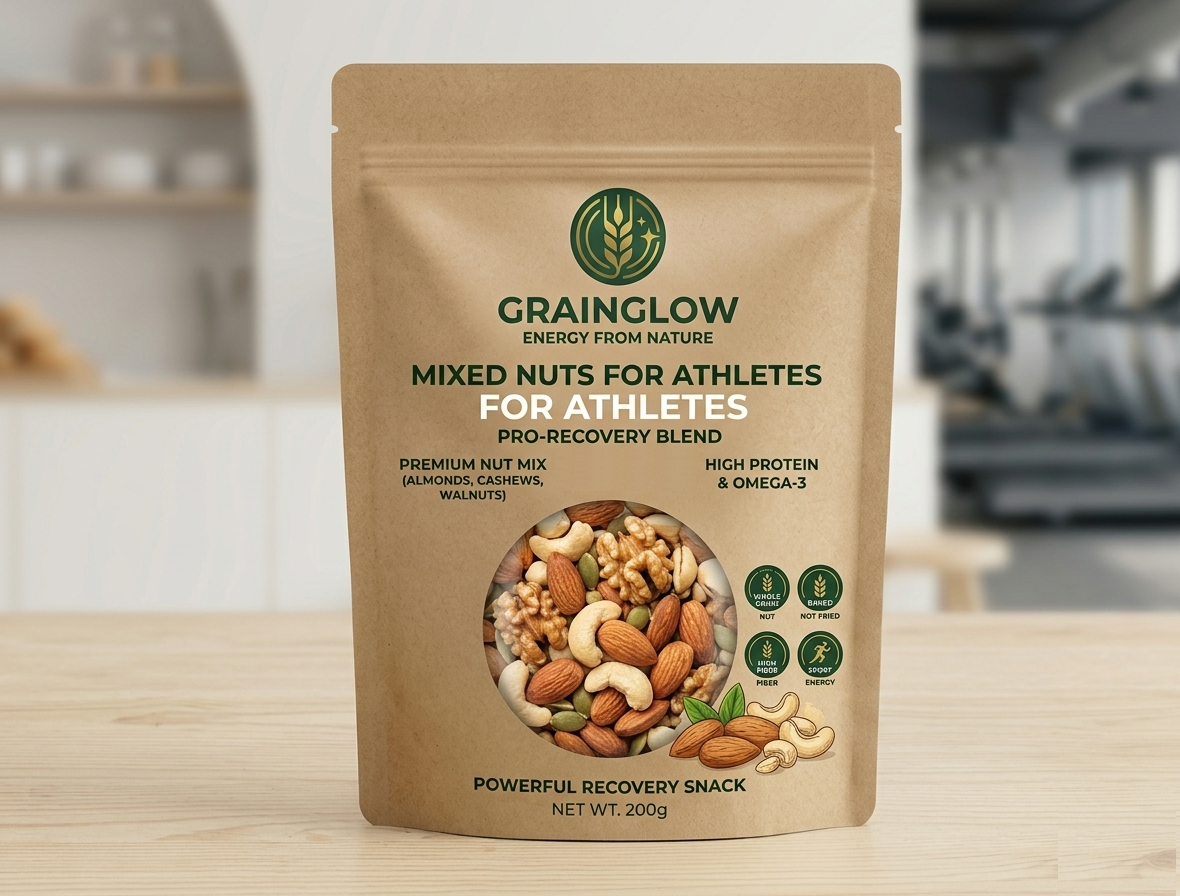 مكسرات مختلطة للرياضيين (Energy Nuts) من جراين جلو Grain Glow